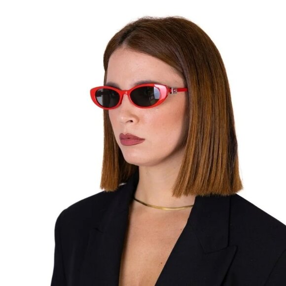 Gucci GG1680S 005 Men BRAND NEW Sunglasses Red Grey Cat Eye - Picture 5 of 12